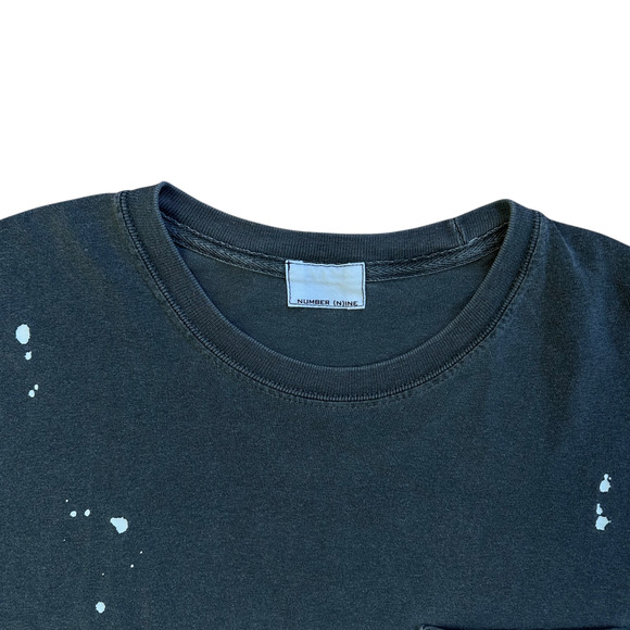 M Number Nine NIN Paint Splatter Pocket Tee - Picture 4 of 4